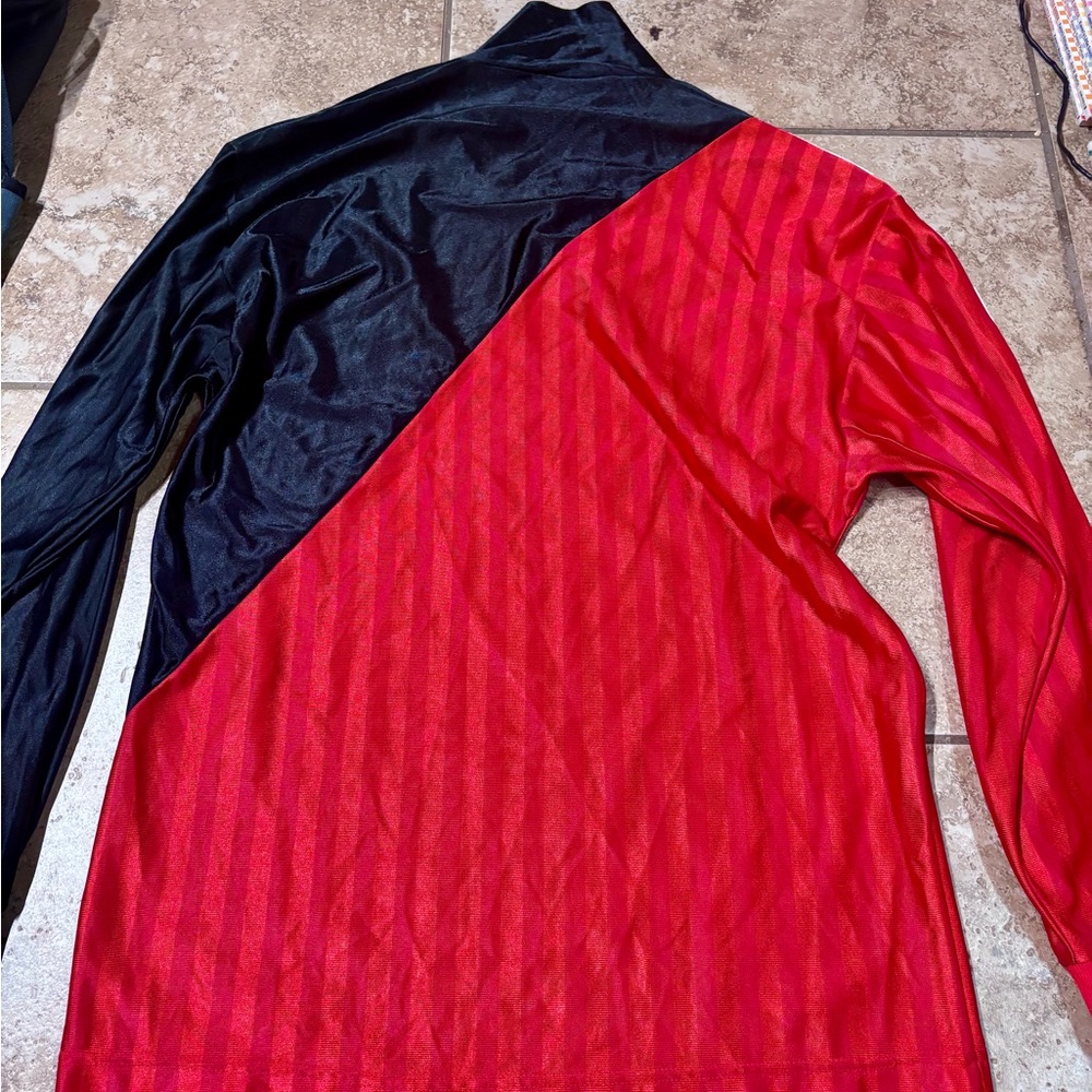Vintage Adidas CA Basañez Uruguay Soccer Jersey Long Sleeve Red Black Size L - Picture 2 of 4
